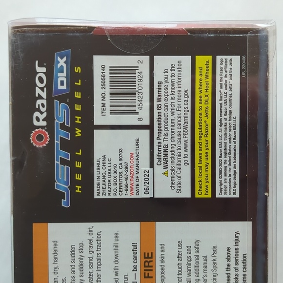 NWT Razor Jetts DLX Heel Wheels Blue - Picture 9 of 13